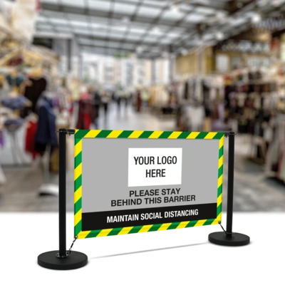 Cafe Barrier Economy 1500 Single Sided Front COVID19
